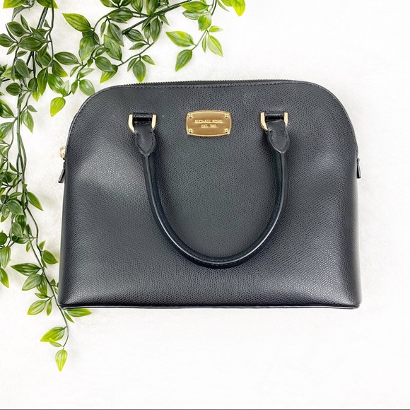Michael Kors Handbags - Michael Kors | Cindy Black Large Dome Crossbody